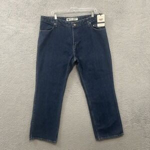 Harley‎ Davidson Jeans Womens 18 Petite Blue Denim Biker Boot Cut Non Stretch
